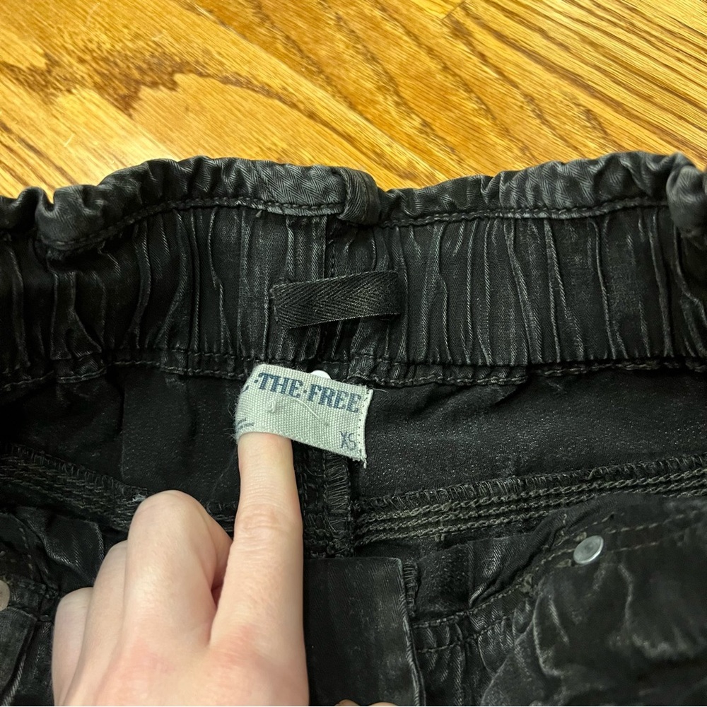Free People We the Free Can’t Compare Slouch Pants Black Cargo XS - Picture 7 of 9